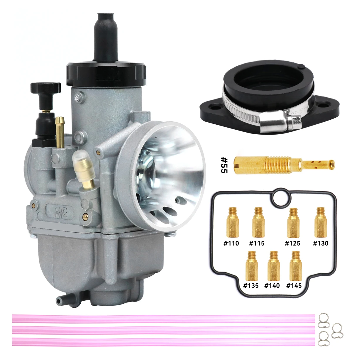 Alconstar PE32mm PE34mm Motorcycle KEIHIN Carburetor with Adapter Jets For Dirt Bike ATV 200 - 450cc 2/4-Stroke Engine
Alconstar PE32mm PE34mm Motorcycle KEIHIN Carburetor with Adapter Jets For Dirt Bike ATV 200 - 450cc 2/4-Stroke Engine