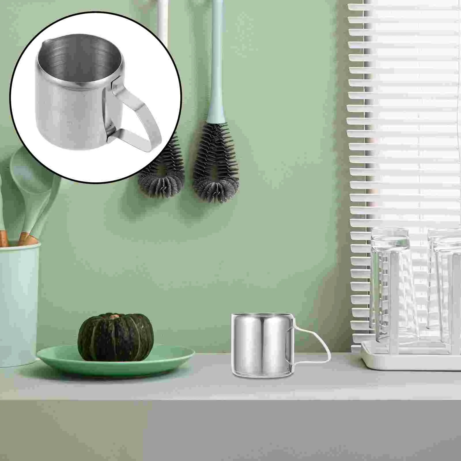 2 Pcs Milk Cup Coffee Creamer Manual Frother Pitcher Espresso Pot Stainless Steel Metal
2 Pcs Milk Cup Coffee Creamer Manual Frother Pitcher Espresso Pot Stainless Steel Metal