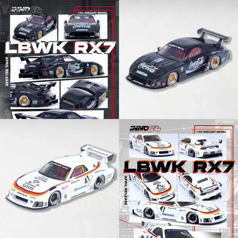 INNO 1:64 LBWK RX7 FD3S LB-SUPER SILHOUETTE Black / White Diecast Model Car
INNO 1:64 LBWK RX7 FD3S LB-SUPER SILHOUETTE Black / White Diecast Model Car