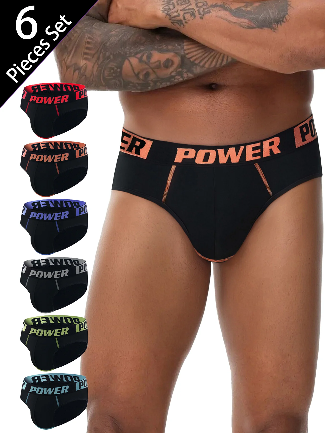 6PCS Men's Seamless Underwear, Sexy Breathable Bikini, High Elastic Color Block, Summer Active
6PCS Men's Seamless Underwear, Sexy Breathable Bikini, High Elastic Color Block, Summer Active