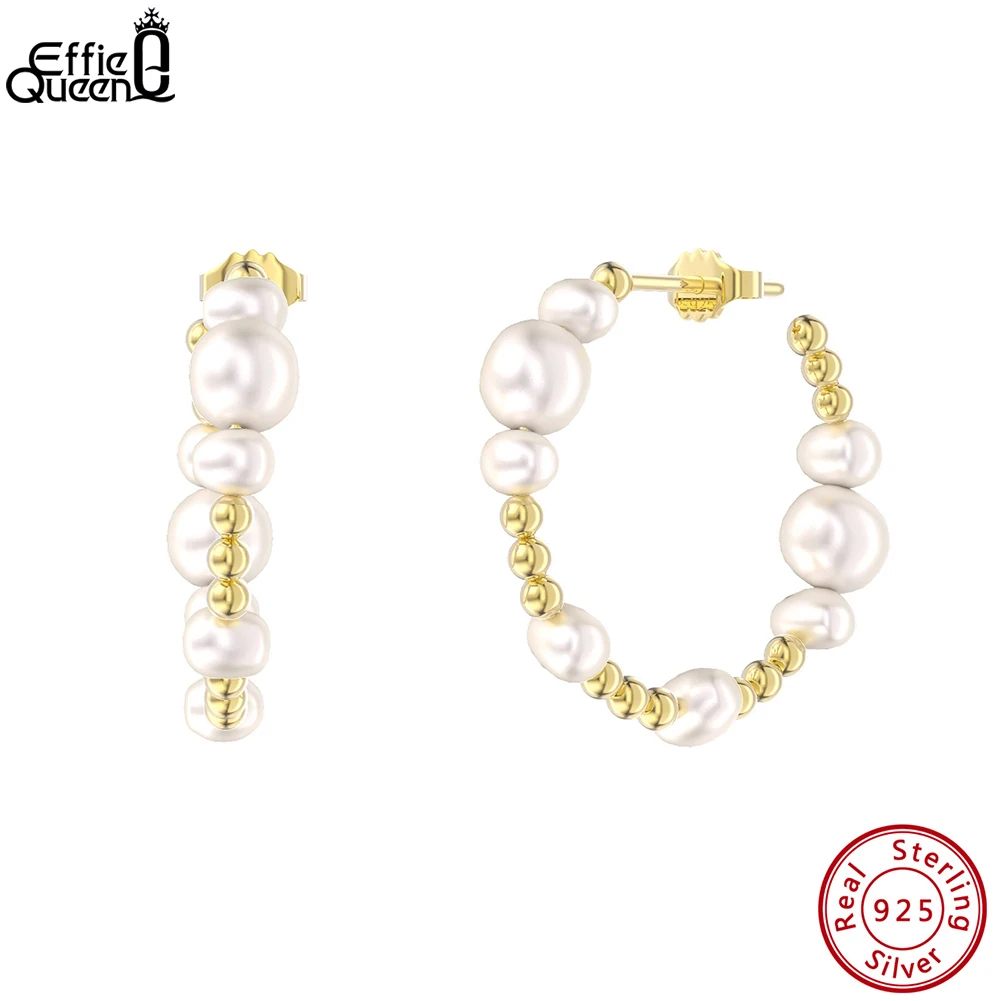 Effie Queen Fashion 925 Sterling Silver Natural Pearl Earrings with Ball Bead for Women Dangle Earrings Anniversary Gifts GPE71
Effie Queen Fashion 925 Sterling Silver Natural Pearl Earrings with Ball Bead for Women Dangle Earrings Anniversary Gifts GPE71