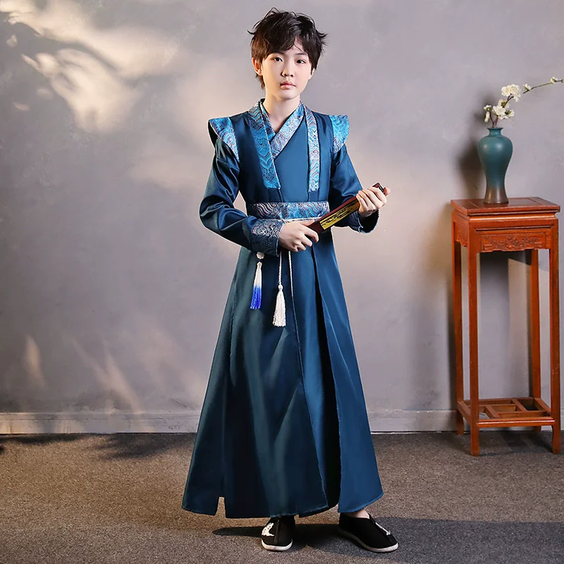 Baby Hanfu Dress Boy Set Traditional Chinese Costume Cosplay Children Ancient Stage Outfit Girl Suit Kids Clothes Vestido Chino
Baby Hanfu Dress Boy Set Traditional Chinese Costume Cosplay Children Ancient Stage Outfit Girl Suit Kids Clothes Vestido Chino