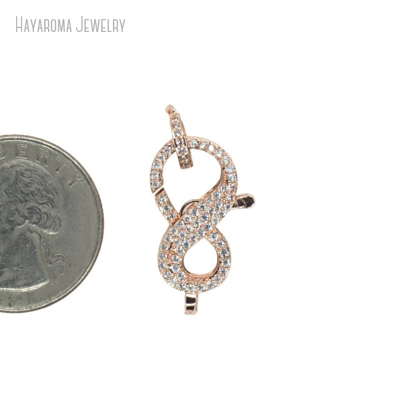 5Pcs Wholesale Invisible Setting Copper Geometric Infinity Lobster Rose Gold Color Accessory Clasps
5Pcs Wholesale Invisible Setting Copper Geometric Infinity Lobster Rose Gold Color Accessory Clasps