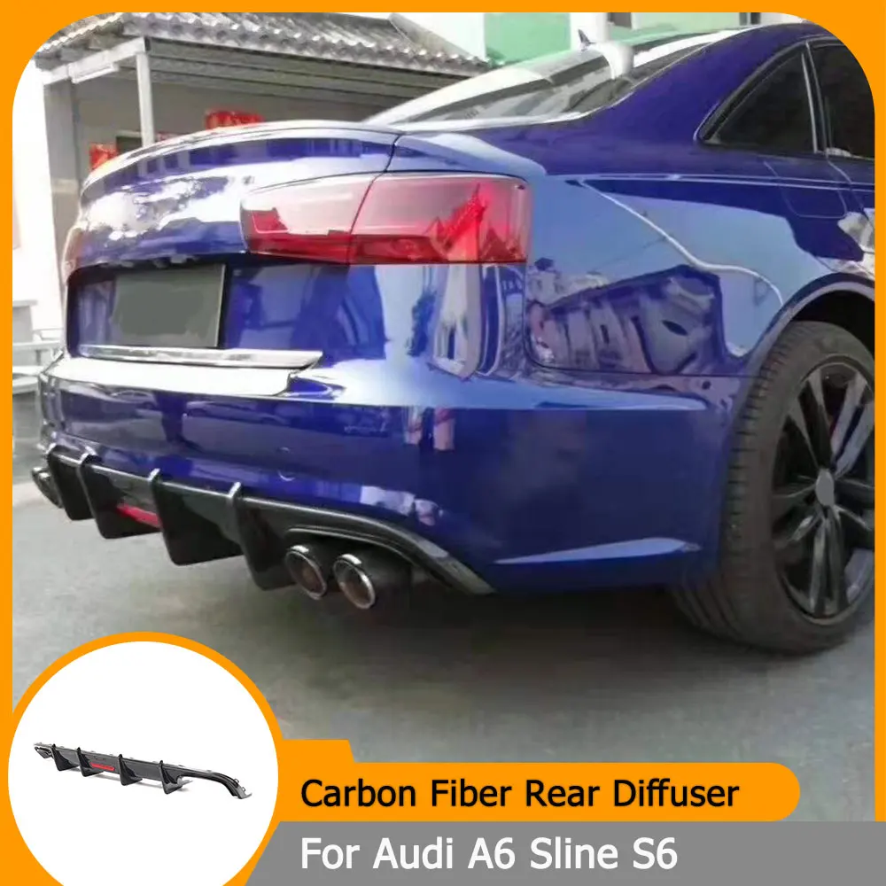 Задний бампер автомобиля, диффузор для Audi A6 Sline S6 2016-2018, задний диффузор из углеродного волокна, фартук, защита
Задний бампер автомобиля, диффузор для Audi A6 Sline S6 2016-2018, задний диффузор из углеродного волокна, фартук, защита