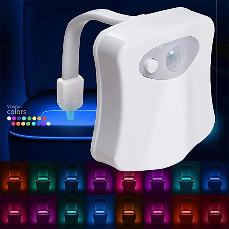 16color Smart PIR Motion Sensor Toilet Seat Night Light Waterproof Backlight For Toilet Bowl LED Luminaria Lamp WC Toilet Light
16color Smart PIR Motion Sensor Toilet Seat Night Light Waterproof Backlight For Toilet Bowl LED Luminaria Lamp WC Toilet Light