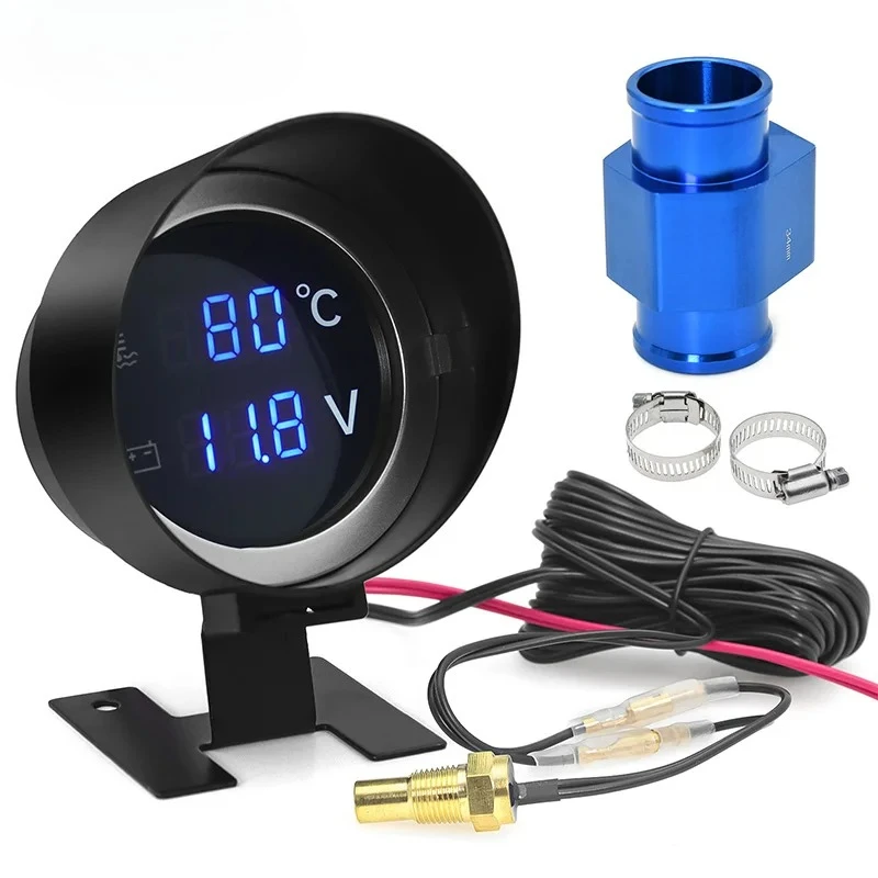 2 IN 1 Water Temperature Gauge -10°C-110°C Digital Led Voltmeter Water Temp Joint Pipe Sensor Motorcycle Car Temperature Sensor
2 IN 1 Water Temperature Gauge -10°C-110°C Digital Led Voltmeter Water Temp Joint Pipe Sensor Motorcycle Car Temperature Sensor