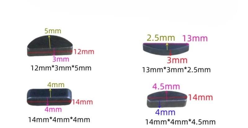 5pcs GS125 Half-Round Key for Suzuki CG GY6 Honda WH100 Locating Pin JH70 Crankshaft Pin SCR
5pcs GS125 Half-Round Key for Suzuki CG GY6 Honda WH100 Locating Pin JH70 Crankshaft Pin SCR