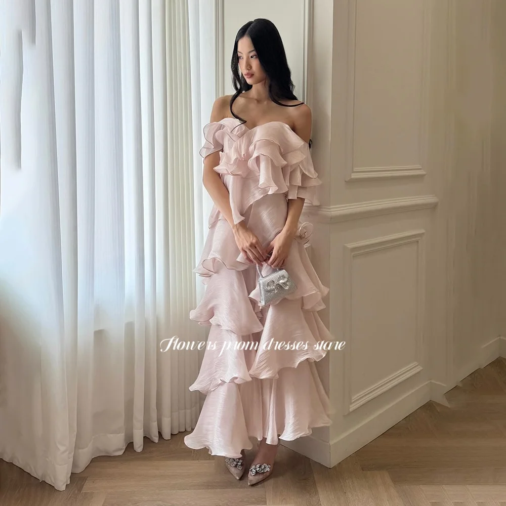 Flowers A Line Party Dress Off Shoulder Evening Dress with Layers Elegant Prom Dress for Princess فساتين السهرة Customized
Flowers A Line Party Dress Off Shoulder Evening Dress with Layers Elegant Prom Dress for Princess فساتين السهرة Customized