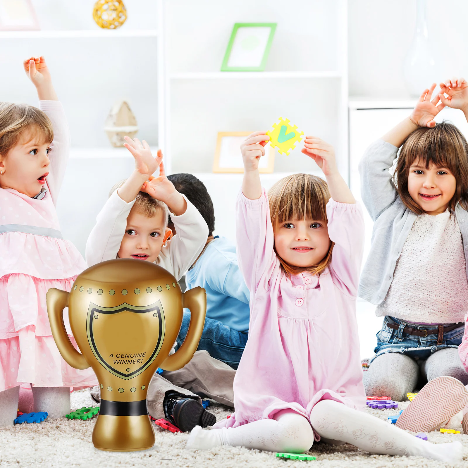 2Pcs Inflatable Trophy Award Trophy Cup Bright Color Folding Design for Party Game Competition Classroom Activities Decoration
2Pcs Inflatable Trophy Award Trophy Cup Bright Color Folding Design for Party Game Competition Classroom Activities Decoration