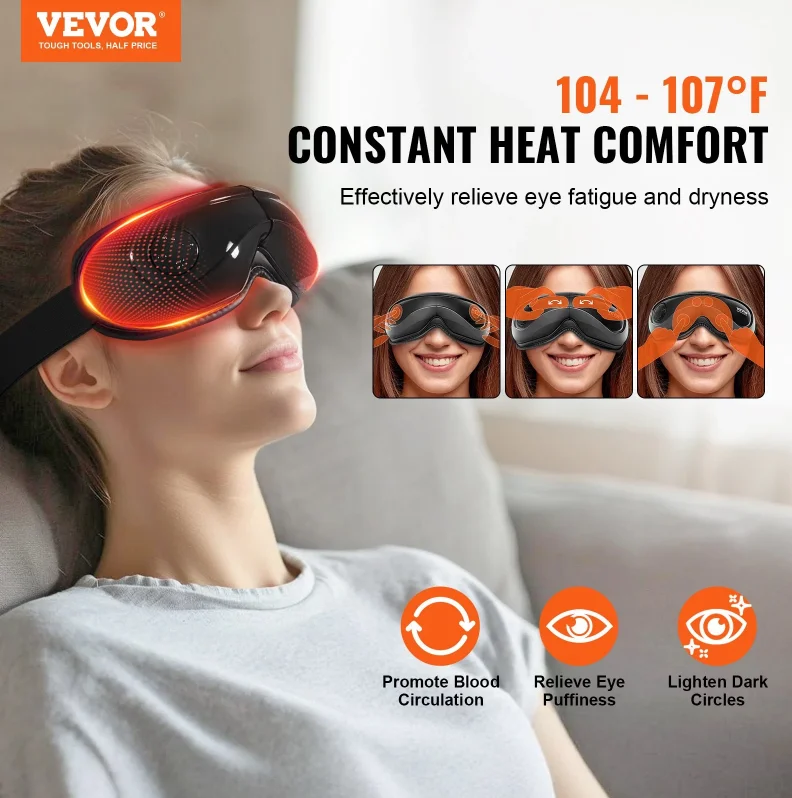 Smart Eye Massage Instrument Vibration Eye Care Massager Airbag Compress Bluetooth Music Eye Relax Fatigue Massage Sleep Mask
Smart Eye Massage Instrument Vibration Eye Care Massager Airbag Compress Bluetooth Music Eye Relax Fatigue Massage Sleep Mask
