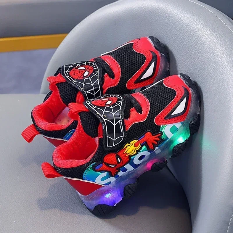 Spiderman Boys Sports Shoes Disney Led Shining Children's Casual Shoes Kids Cartoon Mesh Breathable Anti-slip Student Shoes
Spiderman Boys Sports Shoes Disney Led Shining Children's Casual Shoes Kids Cartoon Mesh Breathable Anti-slip Student Shoes