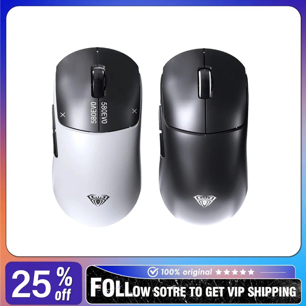 AULA SC580 EVO Mouse Wireless Tri-mode High Performance 60g Super Light Design 500mAh Dual 8K E-sports Gamer Mouse
AULA SC580 EVO Mouse Wireless Tri-mode High Performance 60g Super Light Design 500mAh Dual 8K E-sports Gamer Mouse