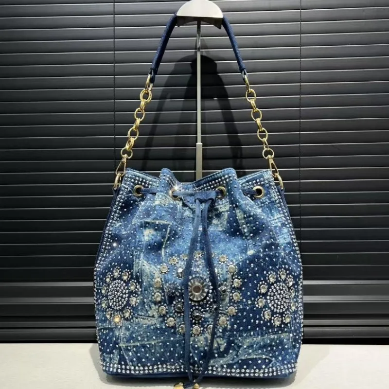 Women's Diamond Luxury Evening Crossbody Shoulder Bag High Quality Casual Bucket Tote Washed Denim Elegant Purse Сумка Женская
Women's Diamond Luxury Evening Crossbody Shoulder Bag High Quality Casual Bucket Tote Washed Denim Elegant Purse Сумка Женская