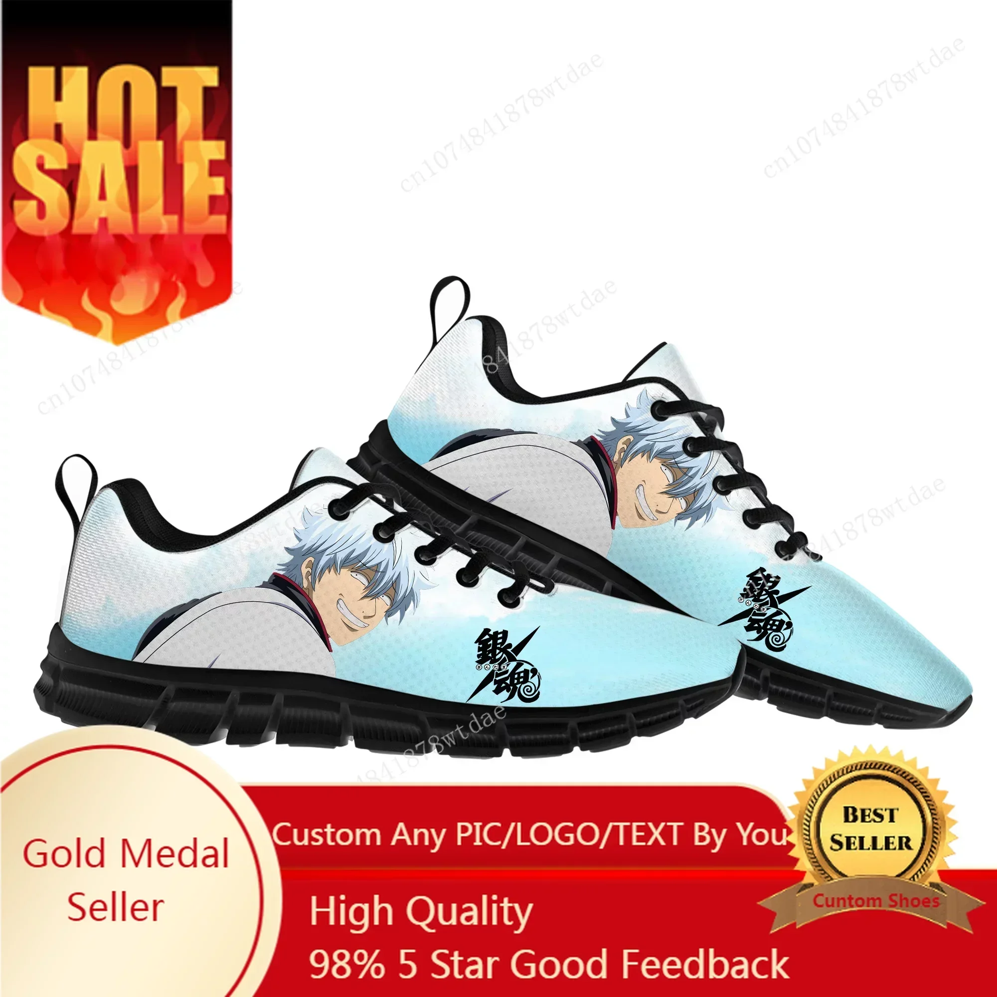 Gintama Sports Shoes Mens Womens Teenager Comfortable Sneakers Sakata Gintoki High Quality Anime Manga Sneaker Custom Shoe
Gintama Sports Shoes Mens Womens Teenager Comfortable Sneakers Sakata Gintoki High Quality Anime Manga Sneaker Custom Shoe