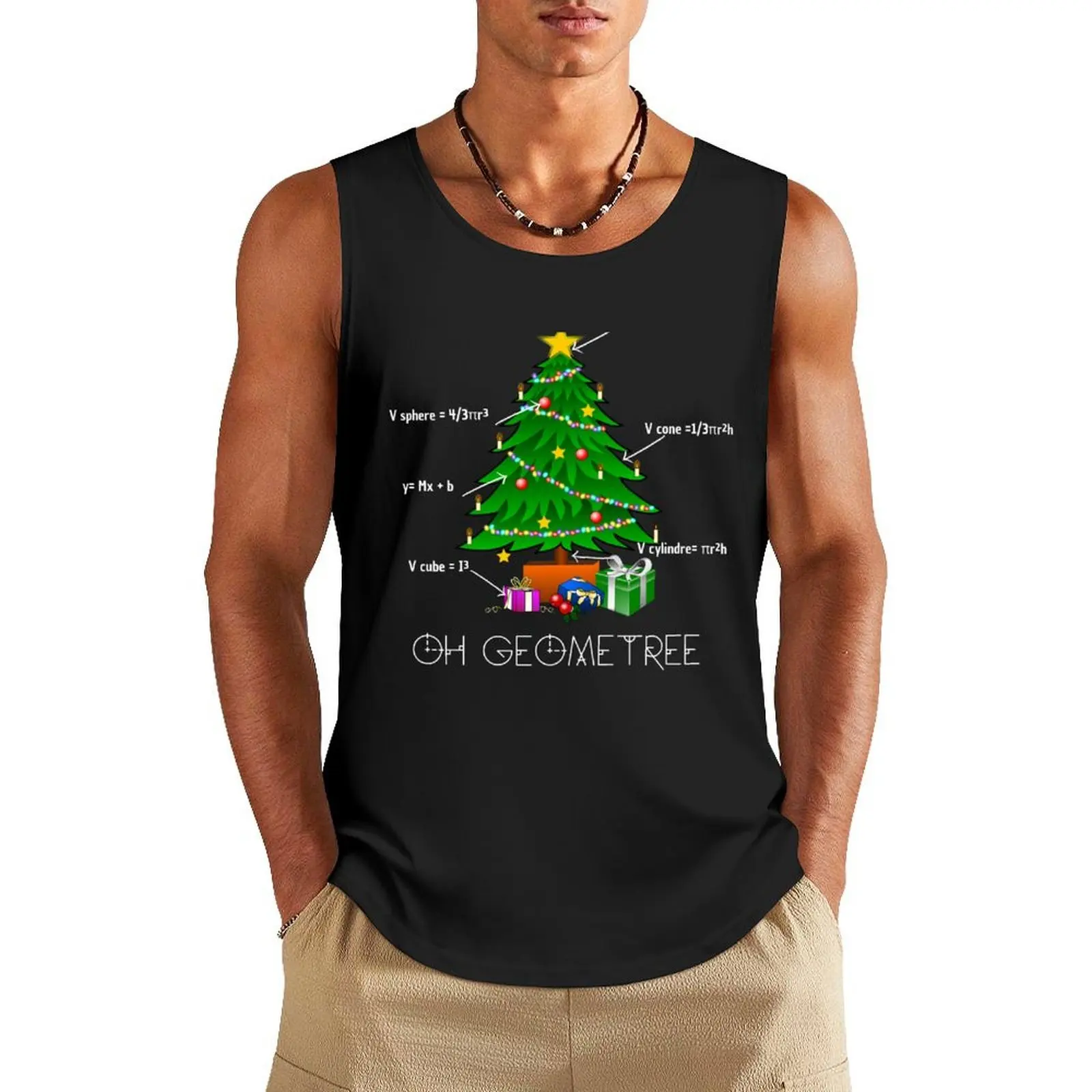 Funny Math Geometry Christmas Tree Geometree Teacher Tank Top Men's sleeveless t-shirt vest for men gym shirt men
Funny Math Geometry Christmas Tree Geometree Teacher Tank Top Men's sleeveless t-shirt vest for men gym shirt men