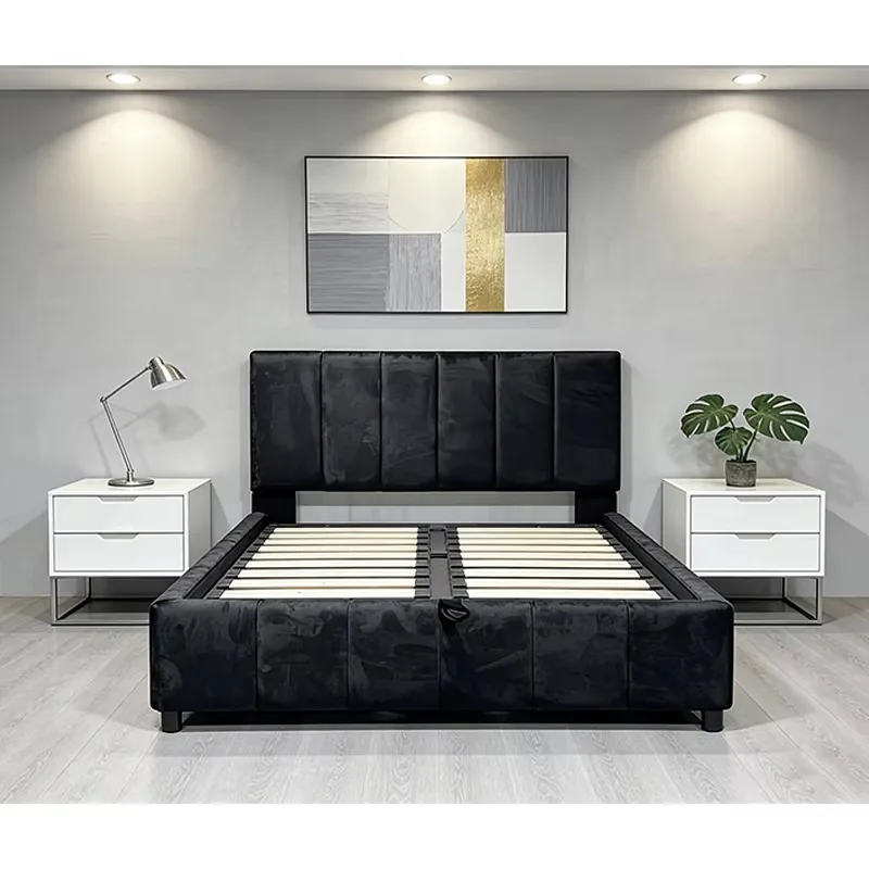 # High-quality Soft Bed Bedroom Furniture with Pull-out Mattress Storage Space
# High-quality Soft Bed Bedroom Furniture with Pull-out Mattress Storage Space