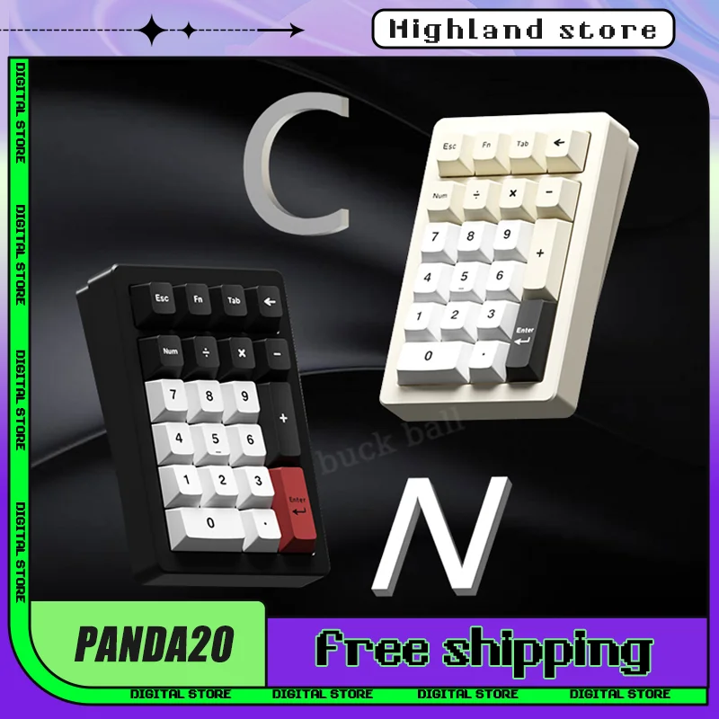 MR Panda20 Num Keypad CNC Wireless BT 2.4G Aluminum RGB QMK VIA Support DIY Switch Customized Hot Swappable Mini Number Keyboard
MR Panda20 Num Keypad CNC Wireless BT 2.4G Aluminum RGB QMK VIA Support DIY Switch Customized Hot Swappable Mini Number Keyboard
