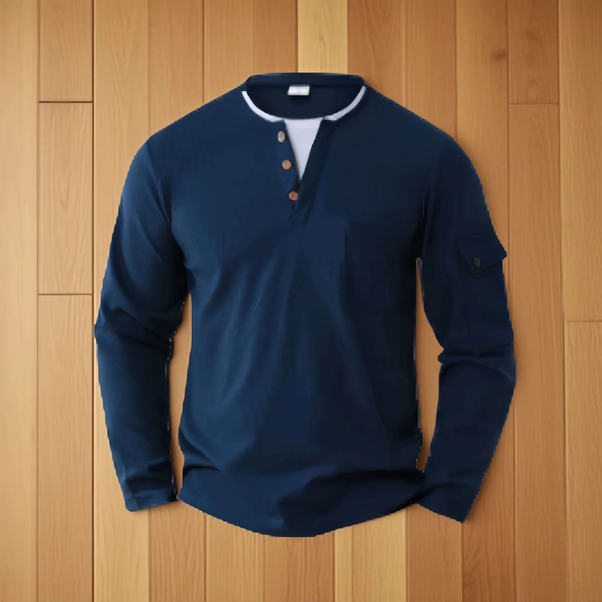 Новая весенне-осенняя мужская однотонная рубашка с длинными рукавами, удобная модная тонкая рубашка на пуговицах с воротником-стойкой S-2XL
Новая весенне-осенняя мужская однотонная рубашка с длинными рукавами, удобная модная тонкая рубашка на пуговицах с воротником-стойкой S-2XL