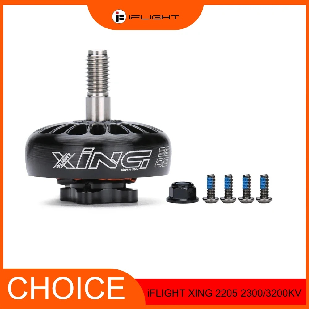 iFlight XING 2205 2300/3200KV 4-6S FPV Двигатель NextGen — черный | Монтажное отверстие 12x12 мм/M2 для гоночных дронов FPV 
iFlight XING 2205 2300/3200KV 4-6S FPV Двигатель NextGen — черный | Монтажное отверстие 12x12 мм/M2 для гоночных дронов FPV