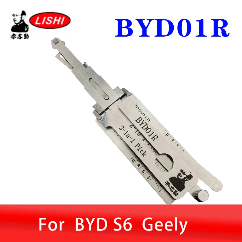 BYD01R LISHI 2in1 Car Door Lock Pick Tool for BYD F0 F3 Geely S6 Decoder Keyless Entry Tool for Locksmiths
BYD01R LISHI 2in1 Car Door Lock Pick Tool for BYD F0 F3 Geely S6 Decoder Keyless Entry Tool for Locksmiths