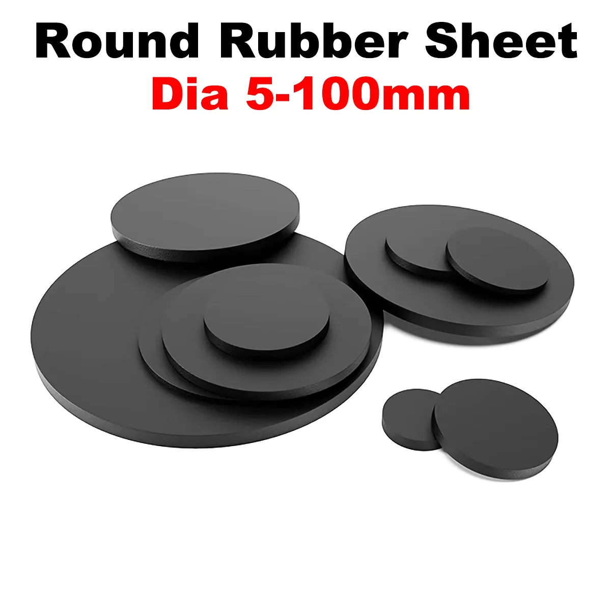 10Pcs Round Rubber Gasket Sheet Anti Slip Damping Seal Gaskets Pad Dia 10/15/20/30/40/50/60/70/75/80/85/90/100mm Thick 1mm-8mm
10Pcs Round Rubber Gasket Sheet Anti Slip Damping Seal Gaskets Pad Dia 10/15/20/30/40/50/60/70/75/80/85/90/100mm Thick 1mm-8mm