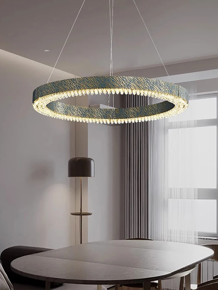 Art Deco Creative Blue Tiger Stripe LED Ring Ceiling Chandeliers Brass Dining Room Light Luxury Italian Designer Crystal Lustre
Art Deco Creative Blue Tiger Stripe LED Ring Ceiling Chandeliers Brass Dining Room Light Luxury Italian Designer Crystal Lustre