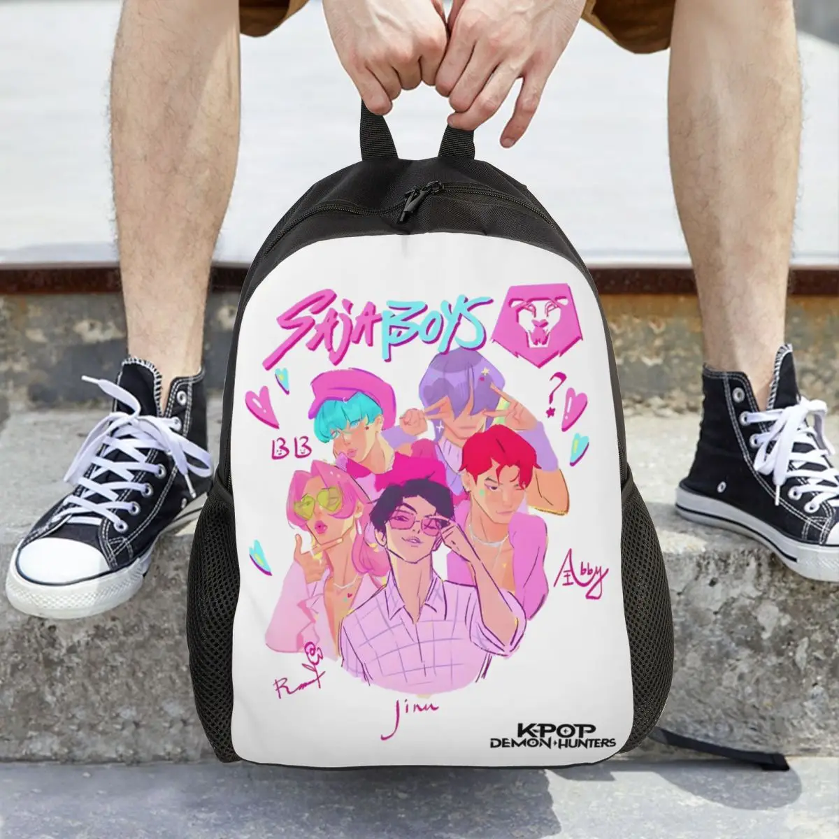 Saja Boys Kpop Demon Hunters модный рюкзак спортивный студенческий походный дорожный рюкзак для мужчин и женщин сумка для ноутбука и компьютера
Saja Boys Kpop Demon Hunters модный рюкзак спортивный студенческий походный дорожный рюкзак для мужчин и женщин сумка для ноутбука и компьютера