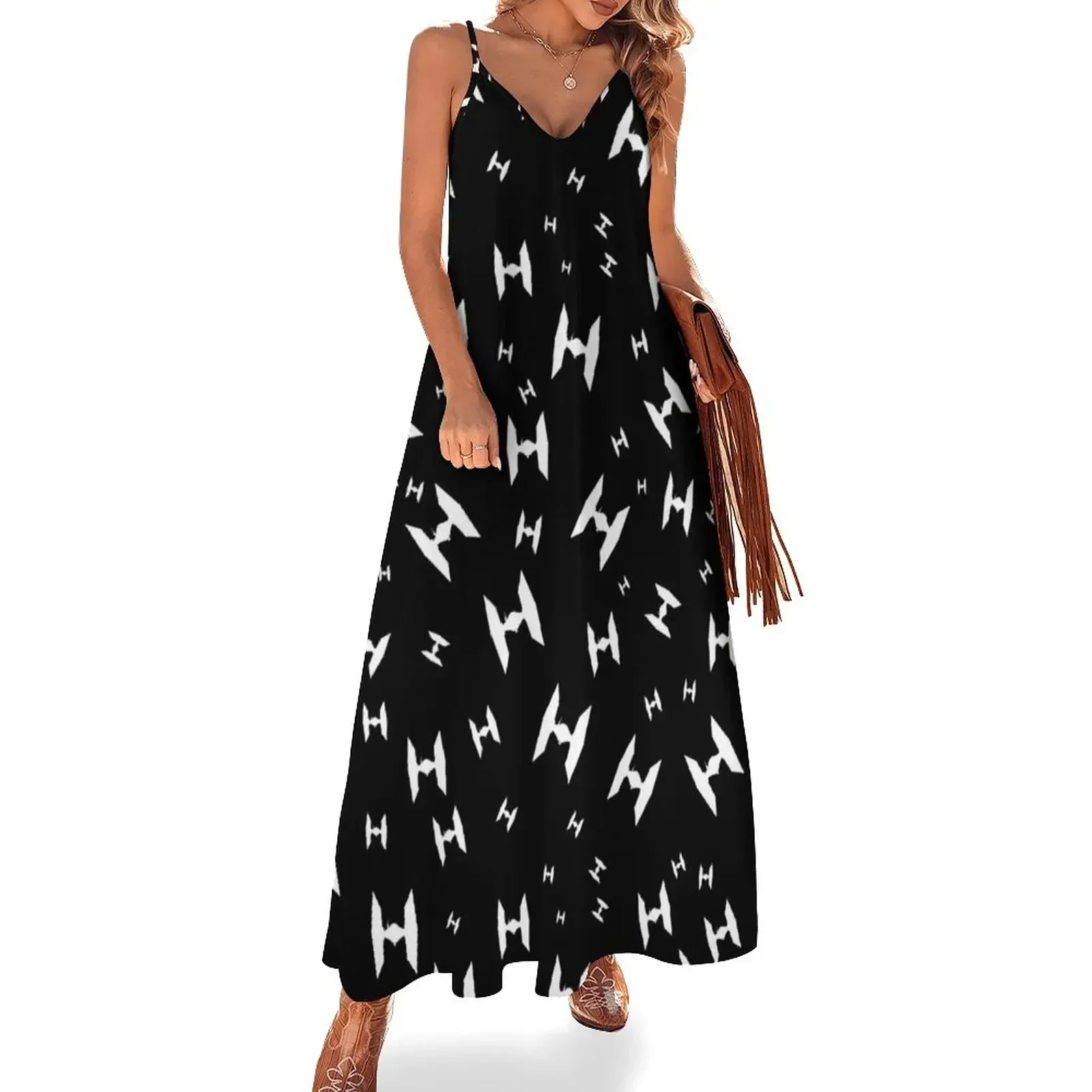 Tie Fighter Pattern Sleeveless Dress evening dress ladies elegant and pretty women's dresses Dress
Tie Fighter Pattern Sleeveless Dress evening dress ladies elegant and pretty women's dresses Dress