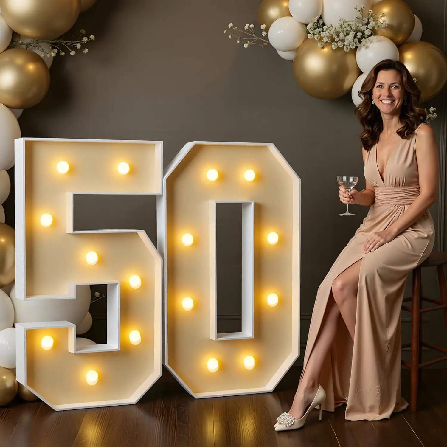 Световые цифры-маркизы 3FT для украшения на 50-летие, набор для самостоятельной сборки арки для вечеринки, для празднования годовщины, женских торжеств
Световые цифры-маркизы 3FT для украшения на 50-летие, набор для самостоятельной сборки арки для вечеринки, для празднования годовщины, женских торжеств