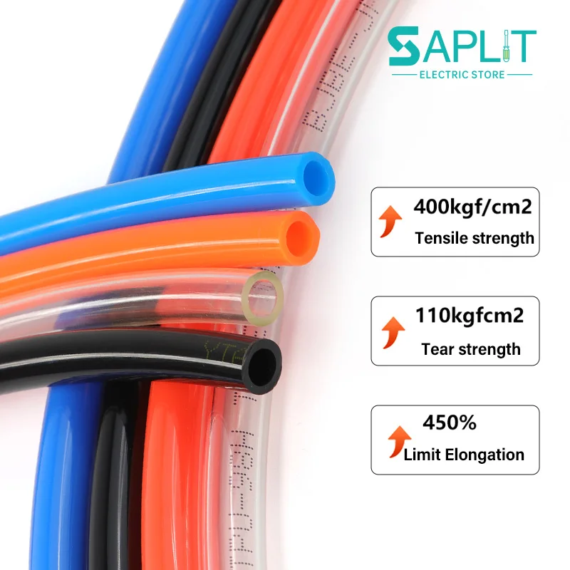 1-10m Pneumatic PU Hose 4x2.5/6x4/8x5/10x6.5/12x8/14x10/16x12mm for High-pressure Compressor Air Component Polyurethane Tubing
1-10m Pneumatic PU Hose 4x2.5/6x4/8x5/10x6.5/12x8/14x10/16x12mm for High-pressure Compressor Air Component Polyurethane Tubing