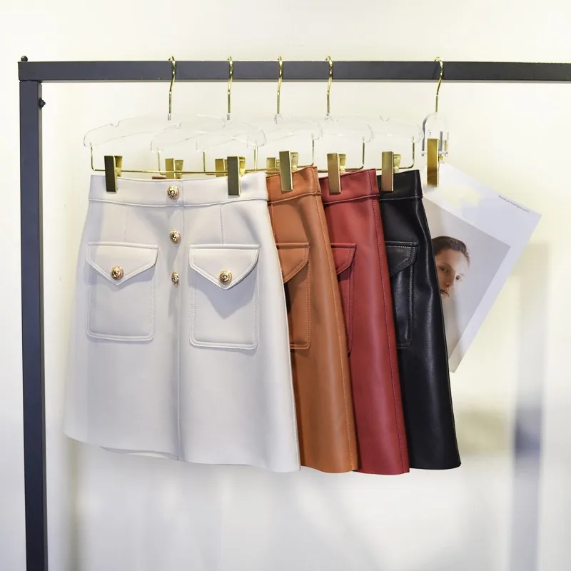 2023 Spring Hot Fashion Women's High Quality Pockets Sheepskin Leather A-line Skirt C192
2023 Spring Hot Fashion Women's High Quality Pockets Sheepskin Leather A-line Skirt C192
