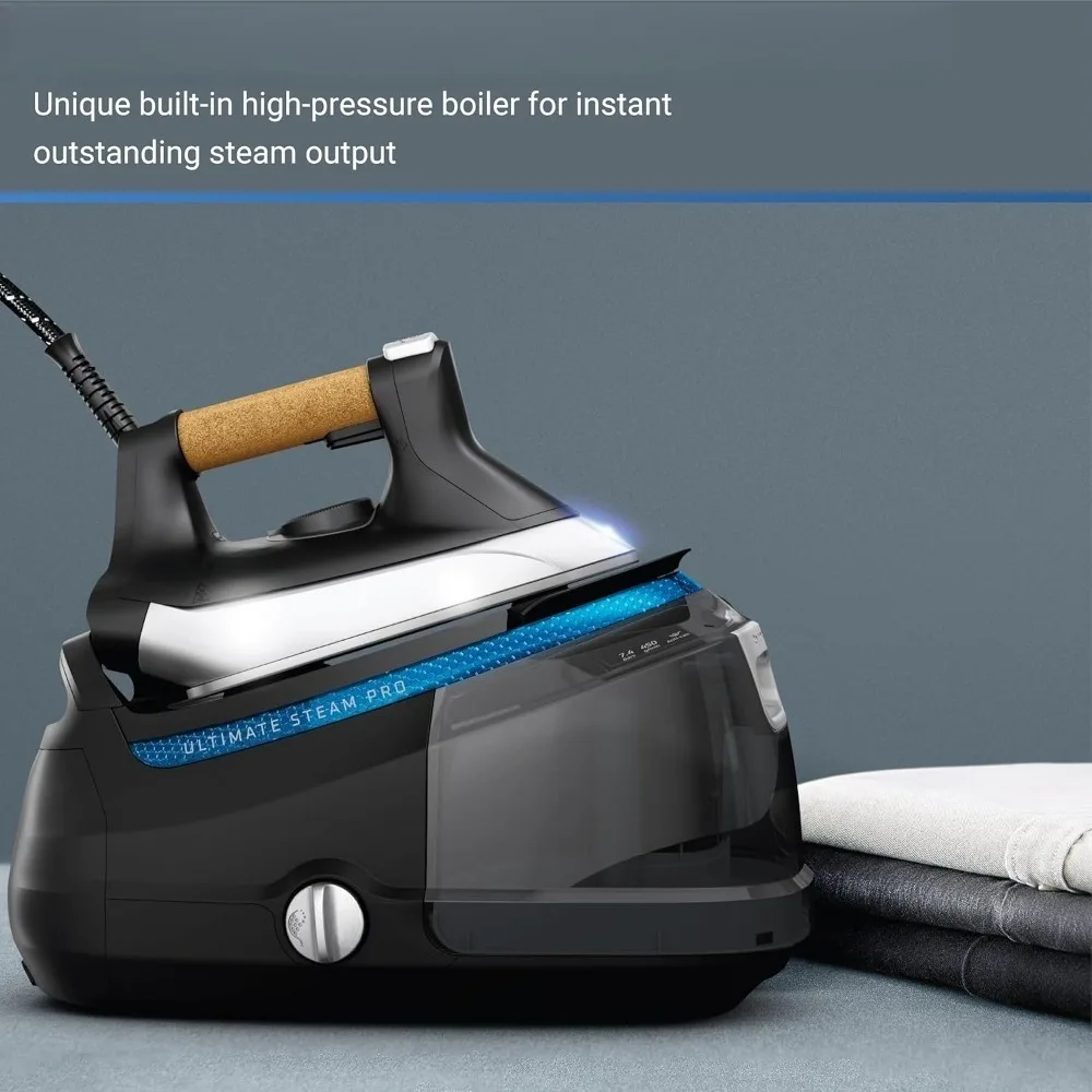 Профессиональная паровая станция-утюг 1800 Вт с подошвой из нержавеющей стали, быстрым нагревом и съемным резервуаром для воды 1,3 л для одежды
Профессиональная паровая станция-утюг 1800 Вт с подошвой из нержавеющей стали, быстрым нагревом и съемным резервуаром для воды 1,3 л для одежды