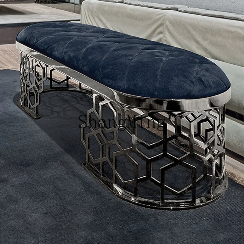 CL Postmodern Bedroom Long Chair Light Luxury Simple Entryway Shoe Changing Stool Stainless Steel Hotel Beauty Club Rest Stool
CL Postmodern Bedroom Long Chair Light Luxury Simple Entryway Shoe Changing Stool Stainless Steel Hotel Beauty Club Rest Stool