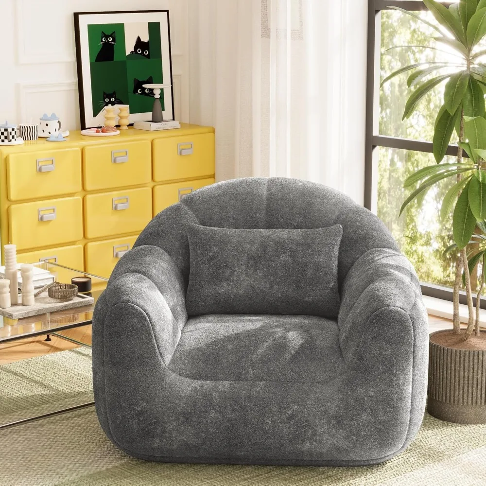 Кресло-мешок, большой диван-мешок с наполнителем из измельченной губки, большой напольный диван в форме тыквы для игр, чтения
Кресло-мешок, большой диван-мешок с наполнителем из измельченной губки, большой напольный диван в форме тыквы для игр, чтения