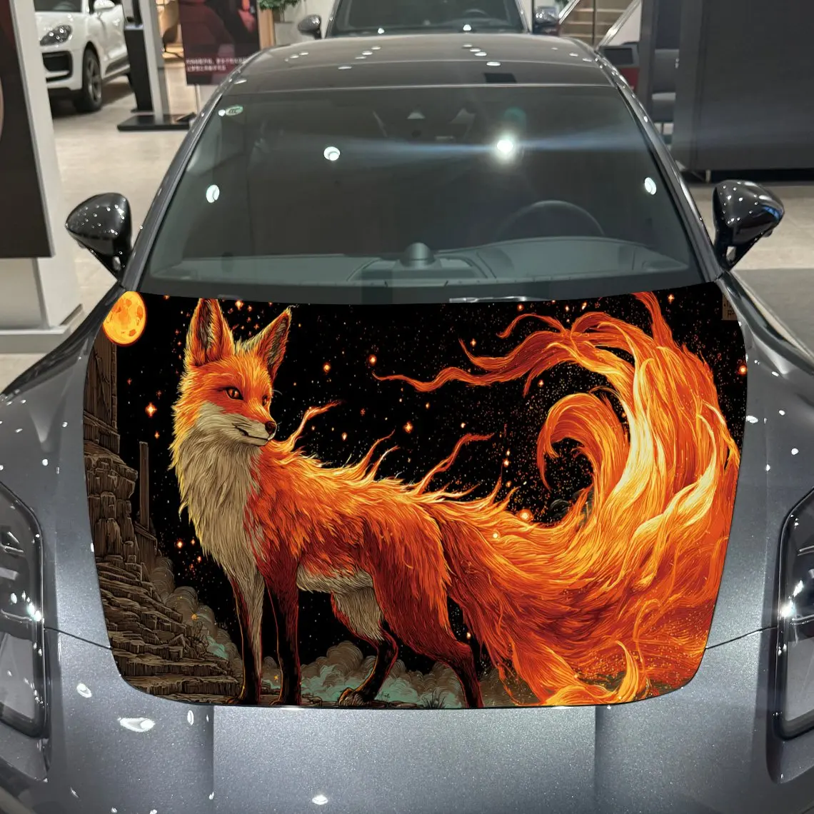Fiery Fox Aesthetic Exploration PVC Car Engine Hood Vinyl Wraps, Self-Adhesive Waterproof Car Hood Decal Sticker, Car Decoration
Fiery Fox Aesthetic Exploration PVC Car Engine Hood Vinyl Wraps, Self-Adhesive Waterproof Car Hood Decal Sticker, Car Decoration