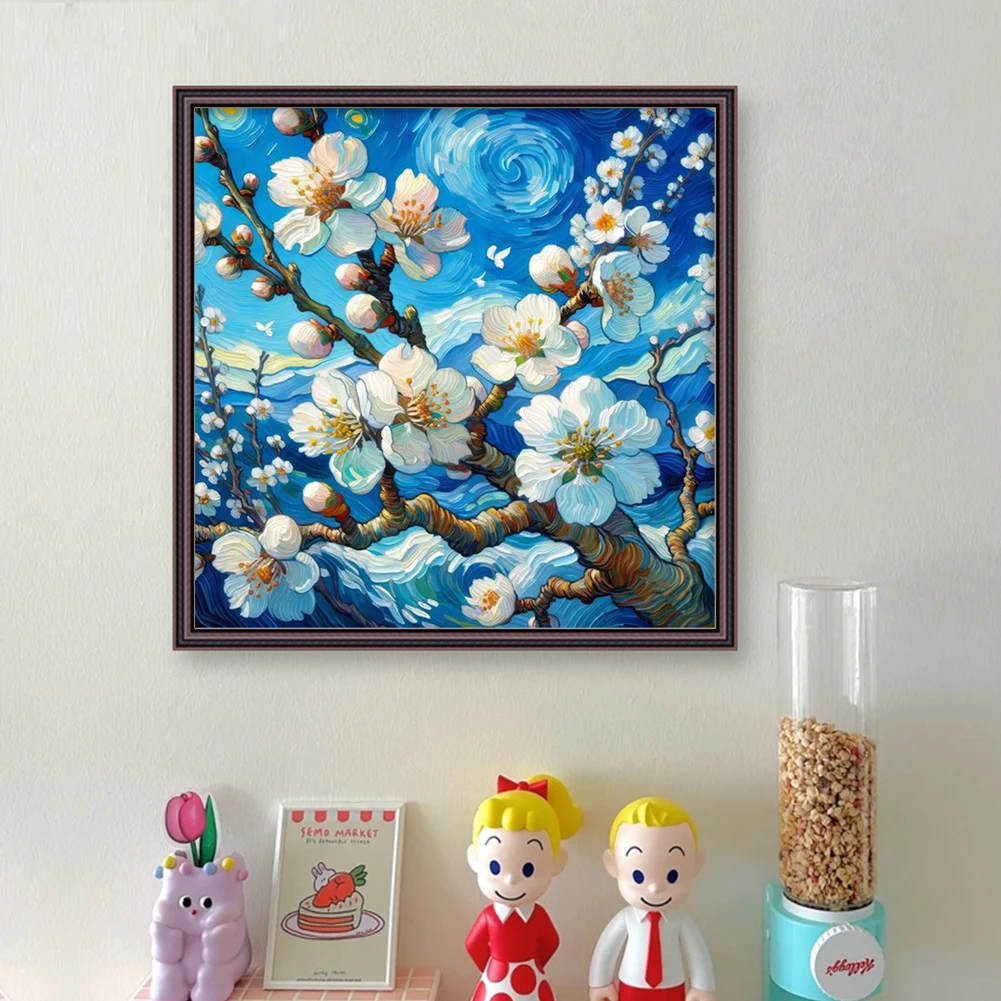 Full Embroidery cotton Thread 11CT Printed Pear Blossom Cross Stitch 39x39cm
Full Embroidery cotton Thread 11CT Printed Pear Blossom Cross Stitch 39x39cm