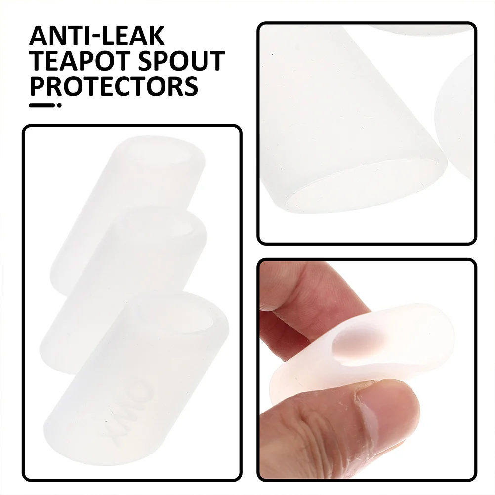 6 Pcs Drink Covers for Protection Teapot Spout Kettle Pour Protectors White Silica Gel Protective
6 Pcs Drink Covers for Protection Teapot Spout Kettle Pour Protectors White Silica Gel Protective