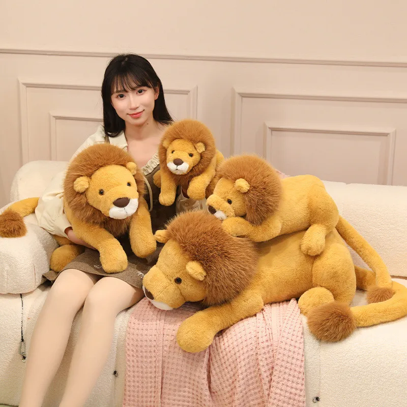 Lying Lion Plush Toy Soft Brown Mane Short Plush Stuffed PP Cotton Gift Kids Bedroom Home Decor Available 35cm 45cm 55cm 70cm
Lying Lion Plush Toy Soft Brown Mane Short Plush Stuffed PP Cotton Gift Kids Bedroom Home Decor Available 35cm 45cm 55cm 70cm
