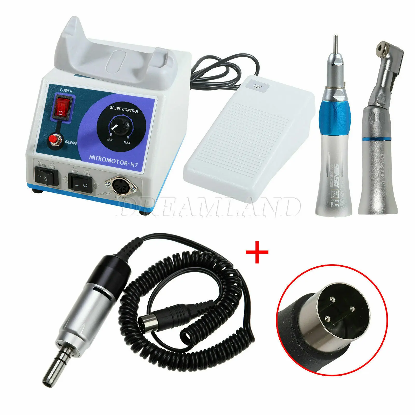 Marathon Dental Lab Micro Motor Polisher N7 Machine/35K RPM Electric motor Straight Contra Angle Handpiece
Marathon Dental Lab Micro Motor Polisher N7 Machine/35K RPM Electric motor Straight Contra Angle Handpiece