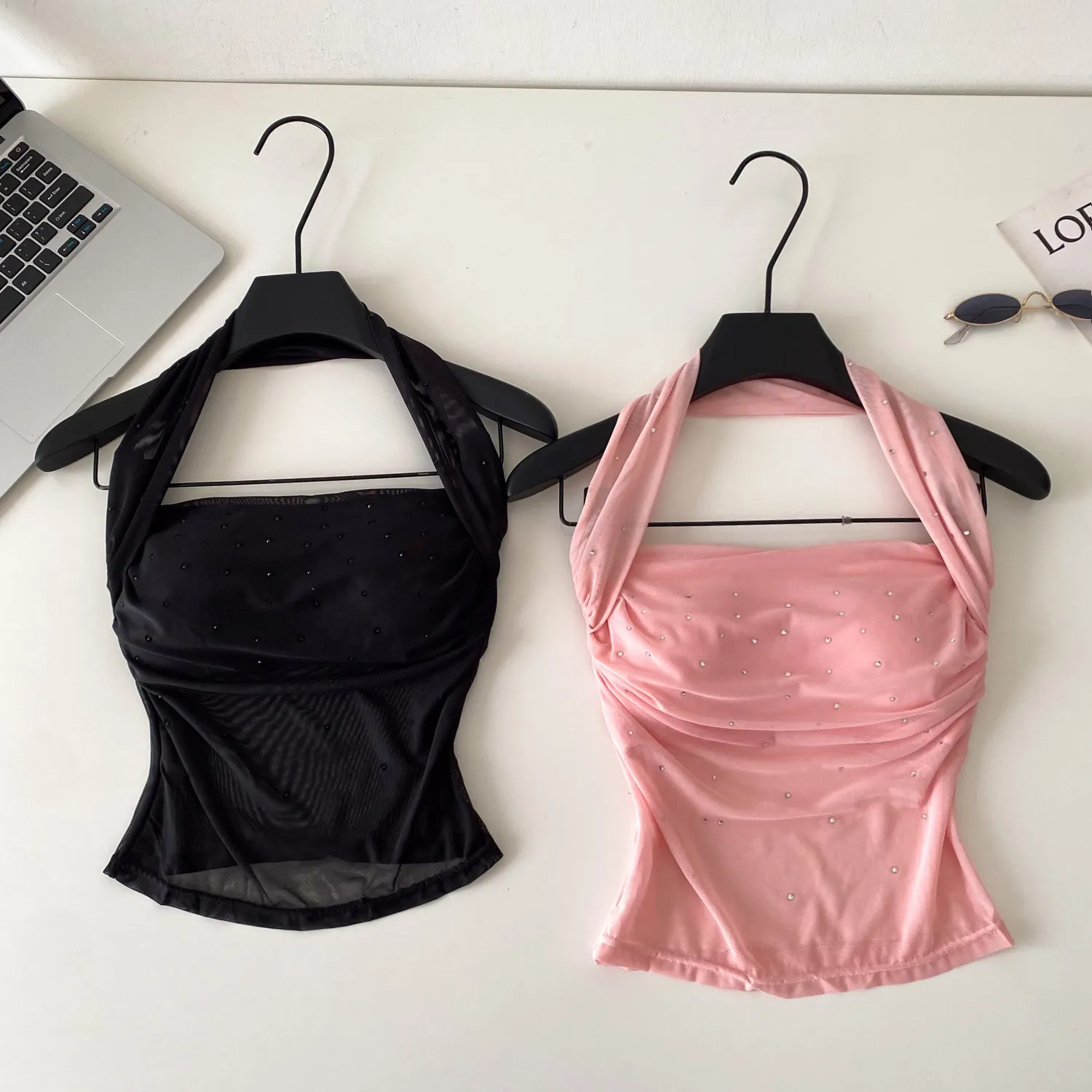 Women Tanks Tops Top Halter Sexy Sleeveless Camis Solid Y2k Streetwear Backless Tight Waist Elegant Work Slim Fit 2026 Spring
Women Tanks Tops Top Halter Sexy Sleeveless Camis Solid Y2k Streetwear Backless Tight Waist Elegant Work Slim Fit 2026 Spring