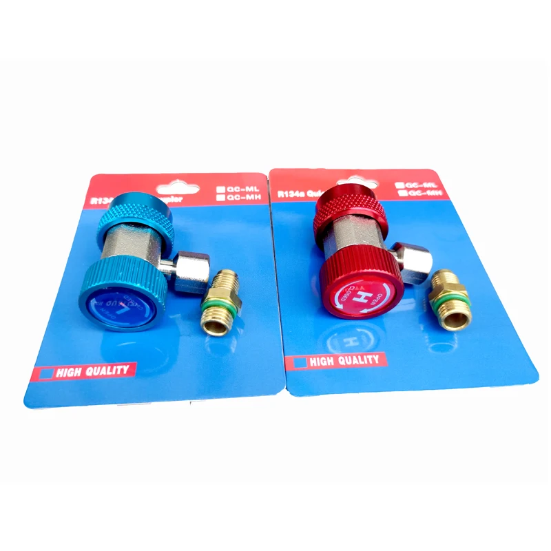 Freon R134A H/L автомобильный разъем для быстрого соединения латунные адаптеры кондиционер хладагент регулируемый манометр переменного тока 
Freon R134A H/L автомобильный разъем для быстрого соединения латунные адаптеры кондиционер хладагент регулируемый манометр переменного тока