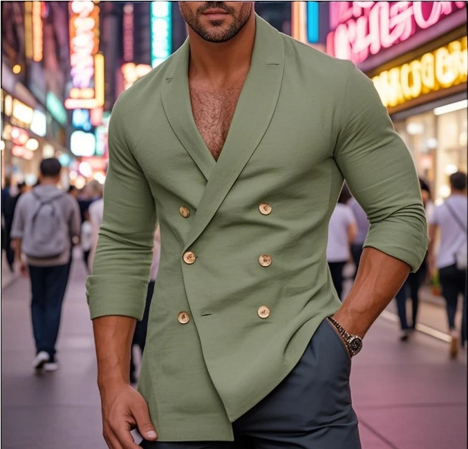 Men's Long Sleeved Cotton Shirt Solid Color Casual Round Neck Button Up Shirt Spring and Autumn Layered Essential Breathable
Men's Long Sleeved Cotton Shirt Solid Color Casual Round Neck Button Up Shirt Spring and Autumn Layered Essential Breathable