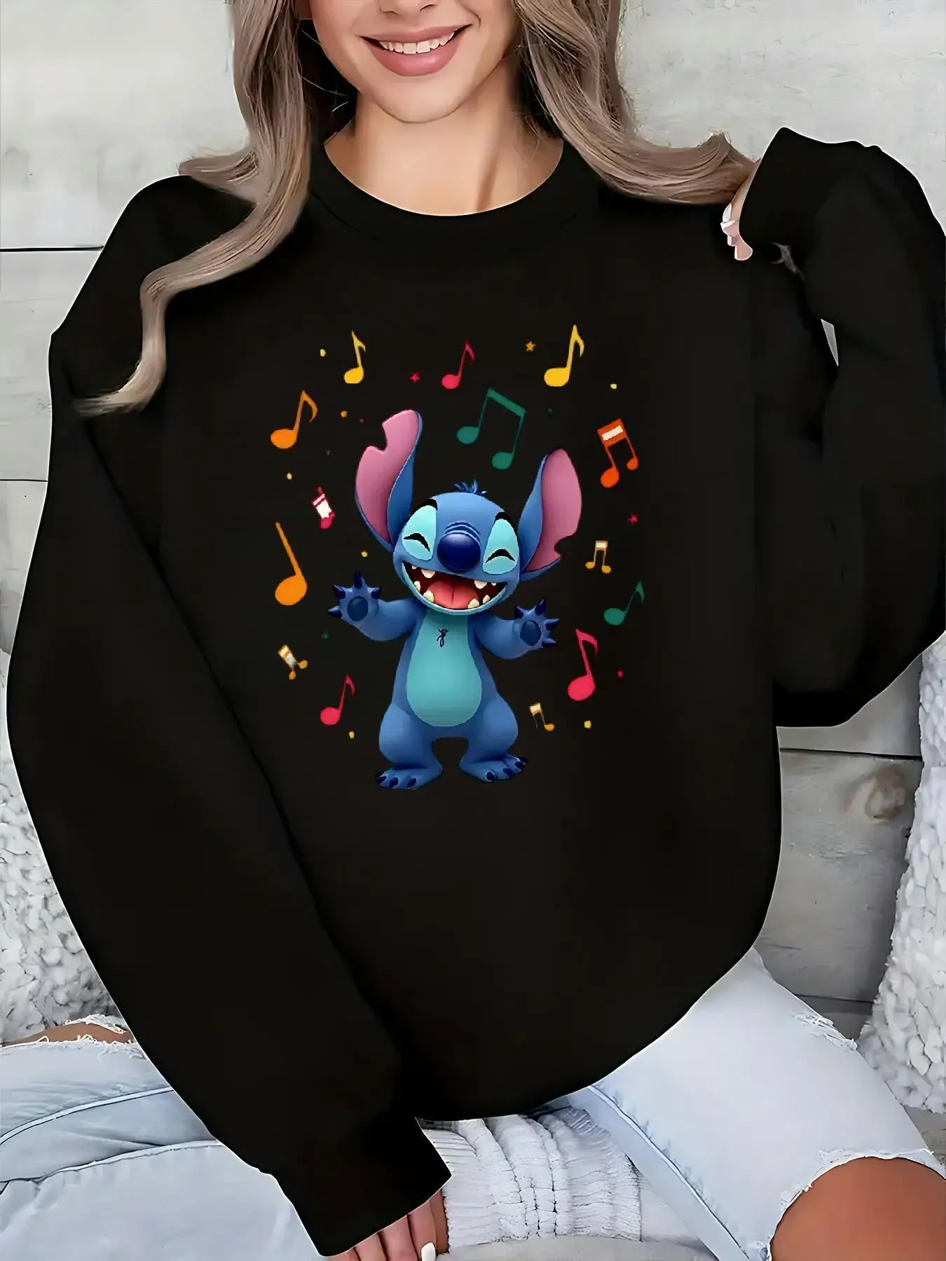 Women's Disney Stitch Pullover Sweater Fashion Oversized Streetwear Unisex Crew Neck Sweater Autumn Winter Fleece Casual
Women's Disney Stitch Pullover Sweater Fashion Oversized Streetwear Unisex Crew Neck Sweater Autumn Winter Fleece Casual