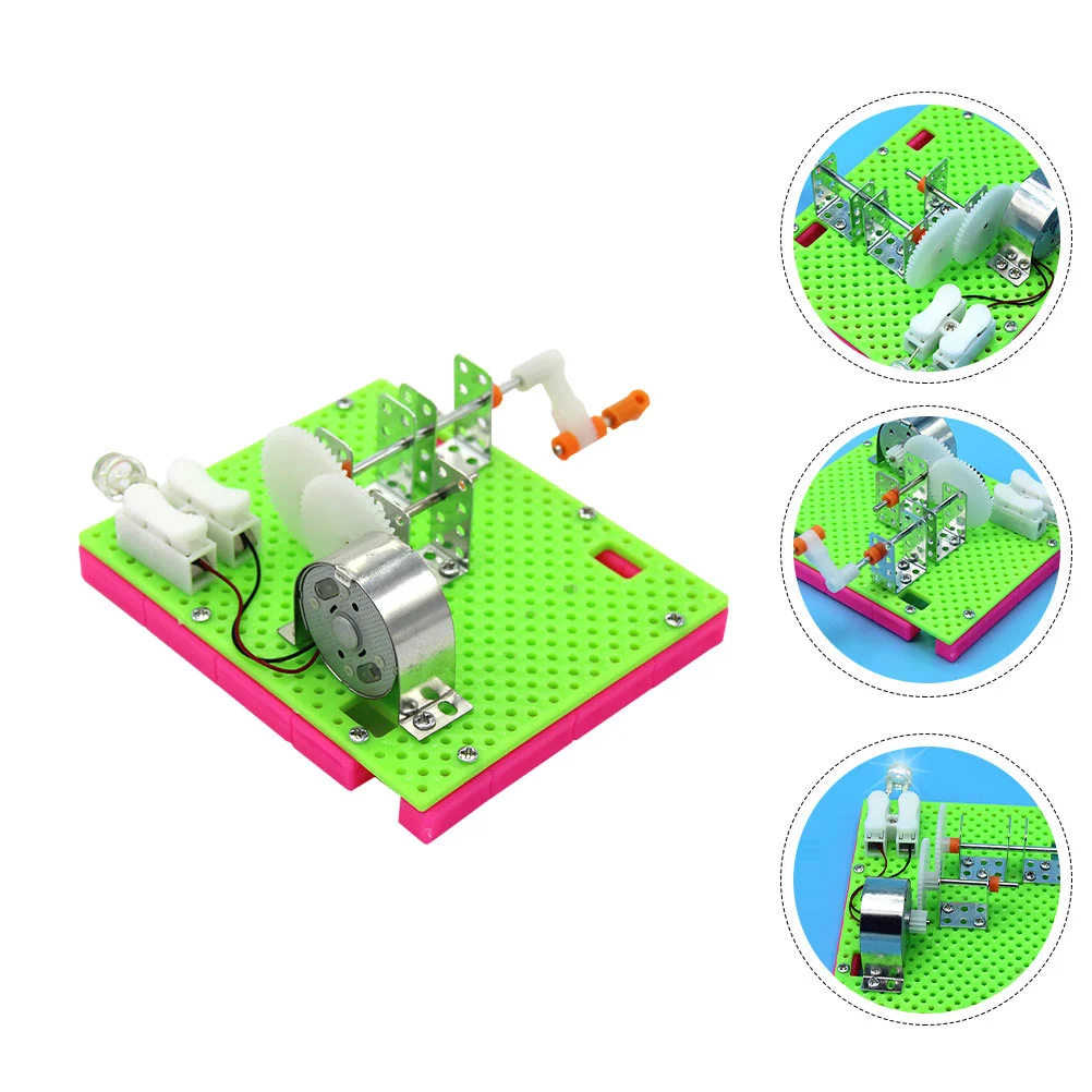 Hand Generator Toy Model Experiment Manual Dynamo Science Hand-cranking Educational Toys Car
Hand Generator Toy Model Experiment Manual Dynamo Science Hand-cranking Educational Toys Car