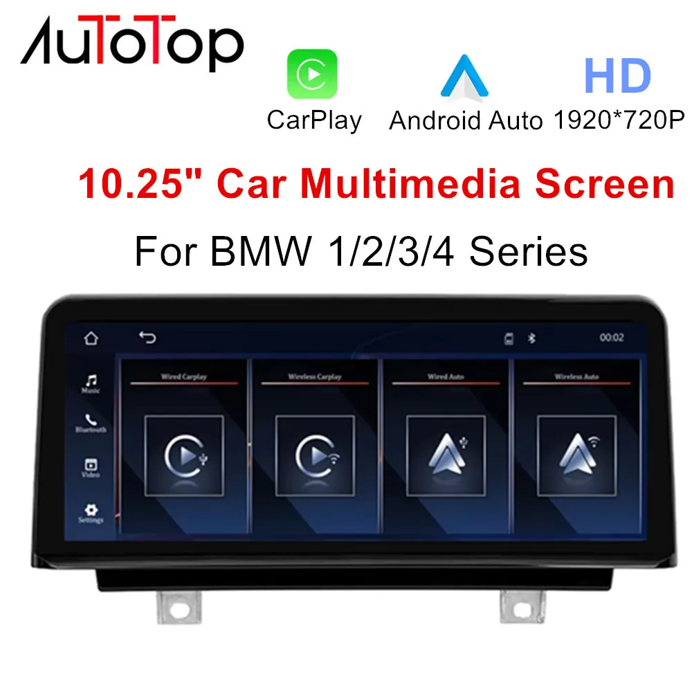 10.25" Wireless Carplay Android Auto Car Multimedia Display 1920*720P For BMW 1/2/3/4 Series F20 F21 F23 F30 F31 F32 F33 GPS DSP
10.25" Wireless Carplay Android Auto Car Multimedia Display 1920*720P For BMW 1/2/3/4 Series F20 F21 F23 F30 F31 F32 F33 GPS DSP