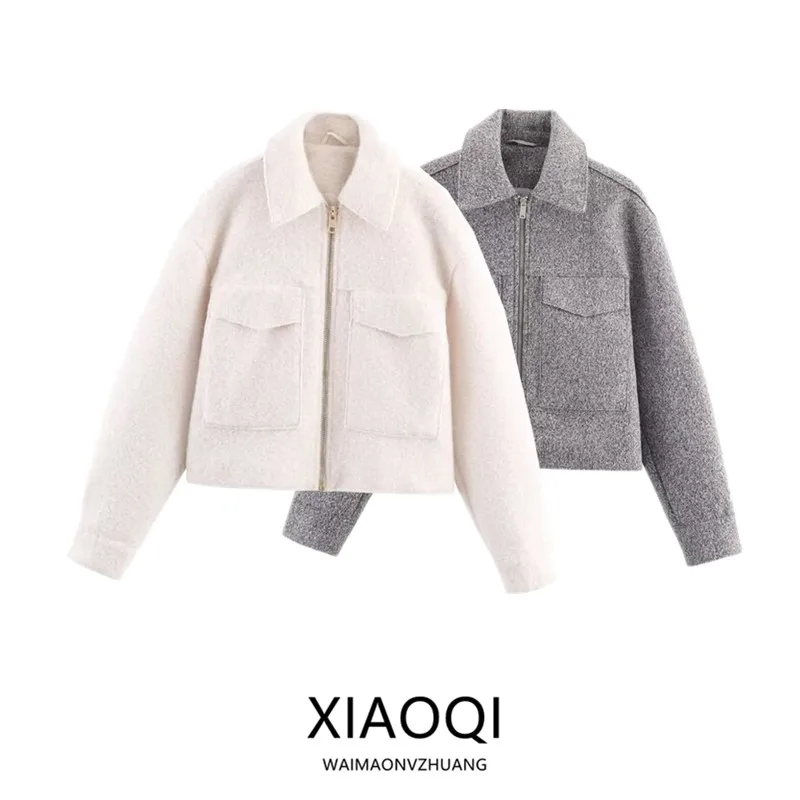 2025 Autumn New Arrival Women's Loose Versatile Commute Chest ket Jaet Outerwear Faionable ort Coat for Ladies
2025 Autumn New Arrival Women's Loose Versatile Commute Chest ket Jaet Outerwear Faionable ort Coat for Ladies