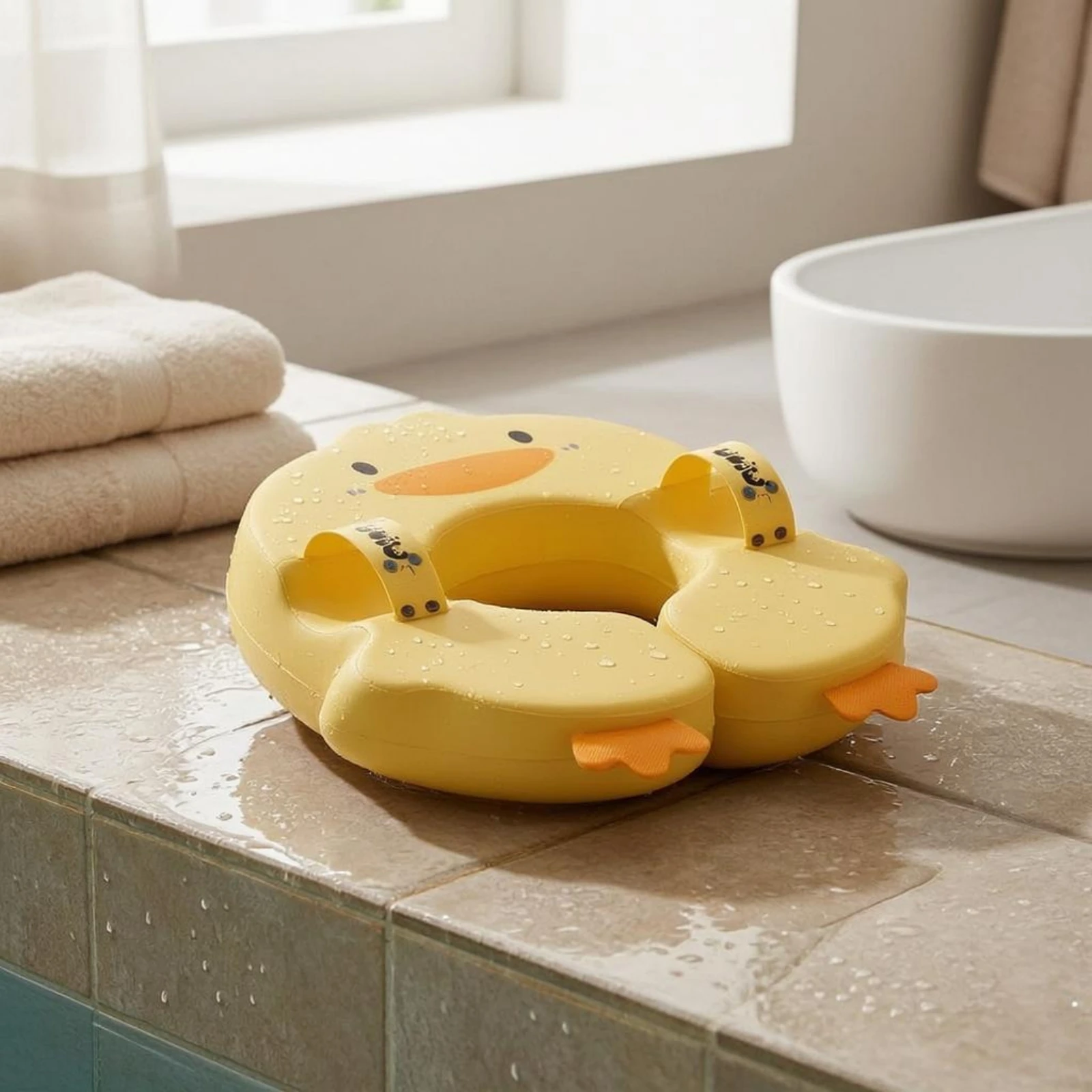 Duck-Shaped Baby Swim Float Adjustable Size Underarm Baby Swim Float Duck Floatie Easy to Carry Water Toy Photo Props for Babies
Duck-Shaped Baby Swim Float Adjustable Size Underarm Baby Swim Float Duck Floatie Easy to Carry Water Toy Photo Props for Babies