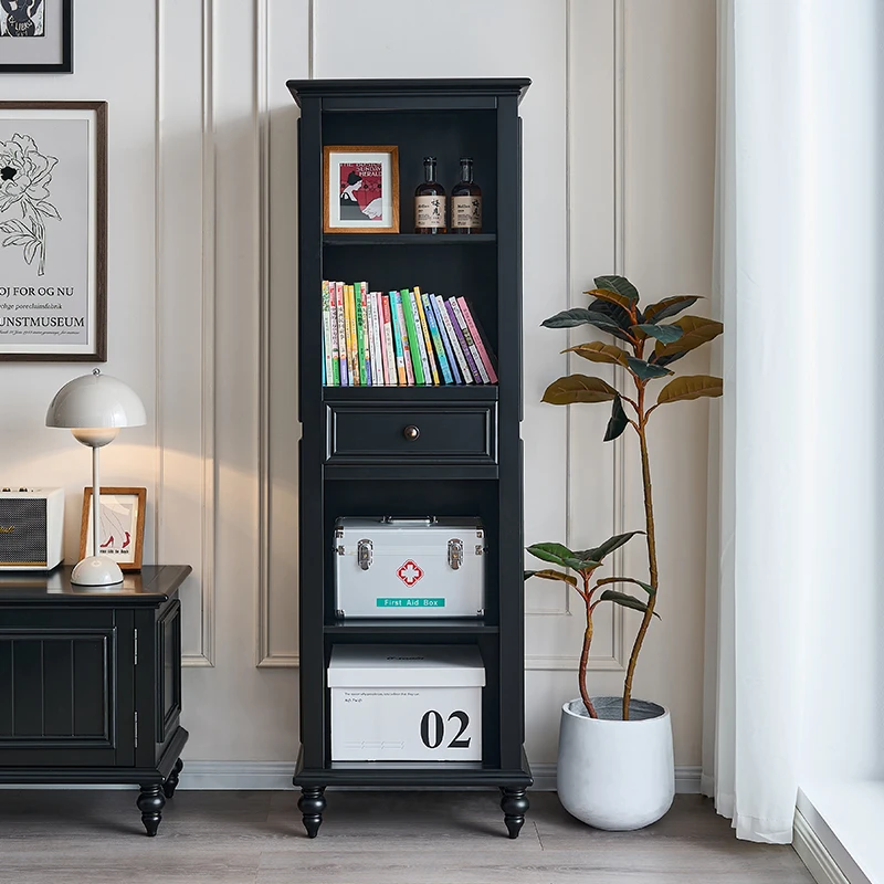 Solid Wood TV Cabinet Side Cabinet Clothes Closet Simple Black Storage Cabinet Modern Home Living Room Narrow Bookcase
Solid Wood TV Cabinet Side Cabinet Clothes Closet Simple Black Storage Cabinet Modern Home Living Room Narrow Bookcase