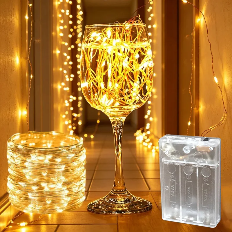 1-10M LED String Lights Copper Wire Starry Fairy Lights Battery Operated Lights for Bedroom Christmas Parties Wedding Decoration
1-10M LED String Lights Copper Wire Starry Fairy Lights Battery Operated Lights for Bedroom Christmas Parties Wedding Decoration