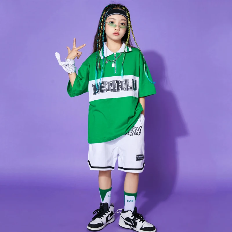 Kids Carnival Kpop Outfits Boys Street Dance Clothing Girls Jazz Practice Clothes Green Tops White Pants Hip Hop Suit DQL7249
Kids Carnival Kpop Outfits Boys Street Dance Clothing Girls Jazz Practice Clothes Green Tops White Pants Hip Hop Suit DQL7249